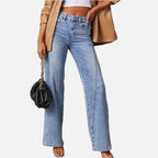 Women's Wide Leg Jeans with High Waist Fit