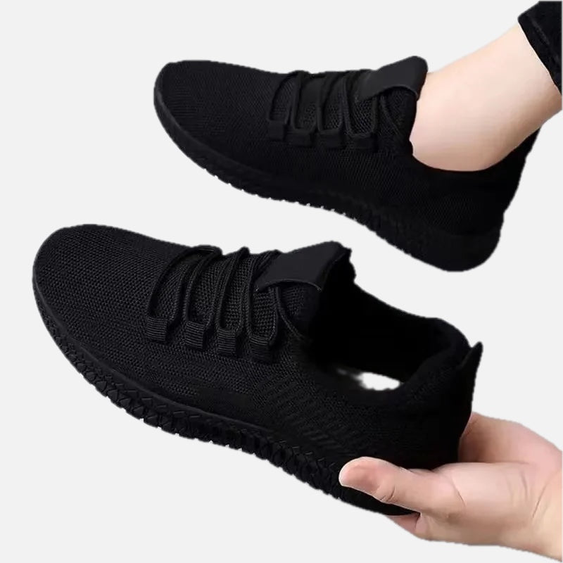 Women's Platform Sneakers with Lace-Up Front - 1