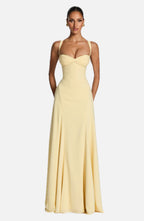 Women's Maxi Dress Sleeveless with Sweetheart Neckline and A-Line Silhouette
