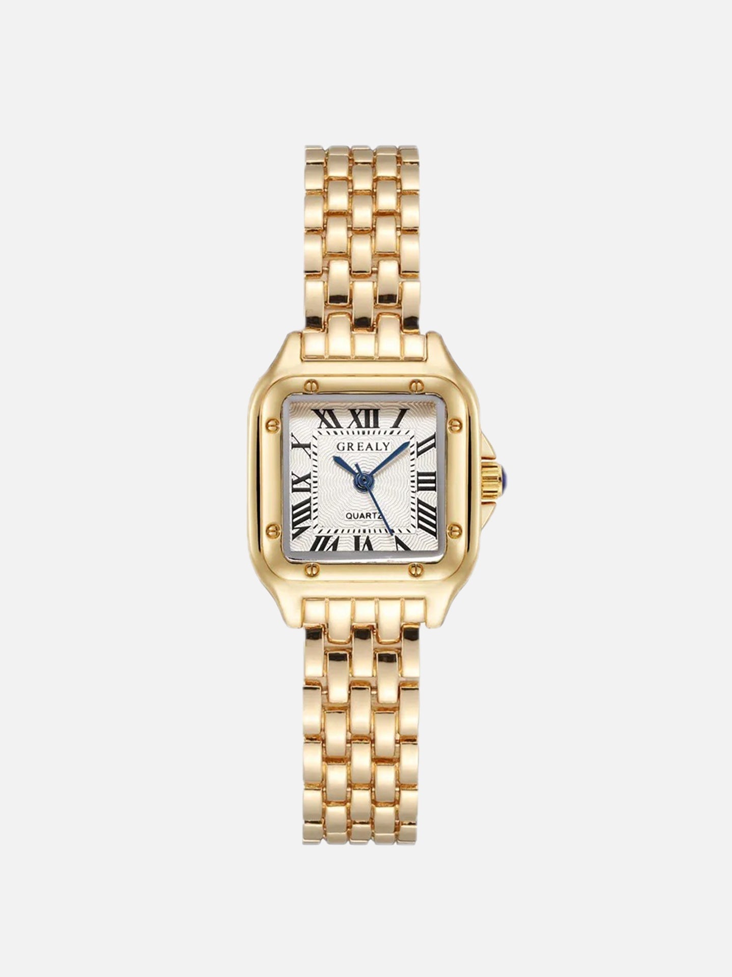 Women's Square Case Bracelet Watch with Roman Numerals