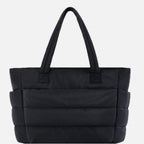 Women's Quilted Tote Bag with Padded Shoulder Straps