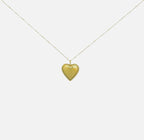 Women's Heart Pendant Necklace with Fine Chain