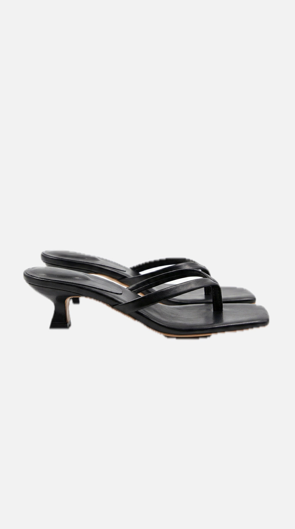 Women's Kitten Heel Sandals with Slim Straps