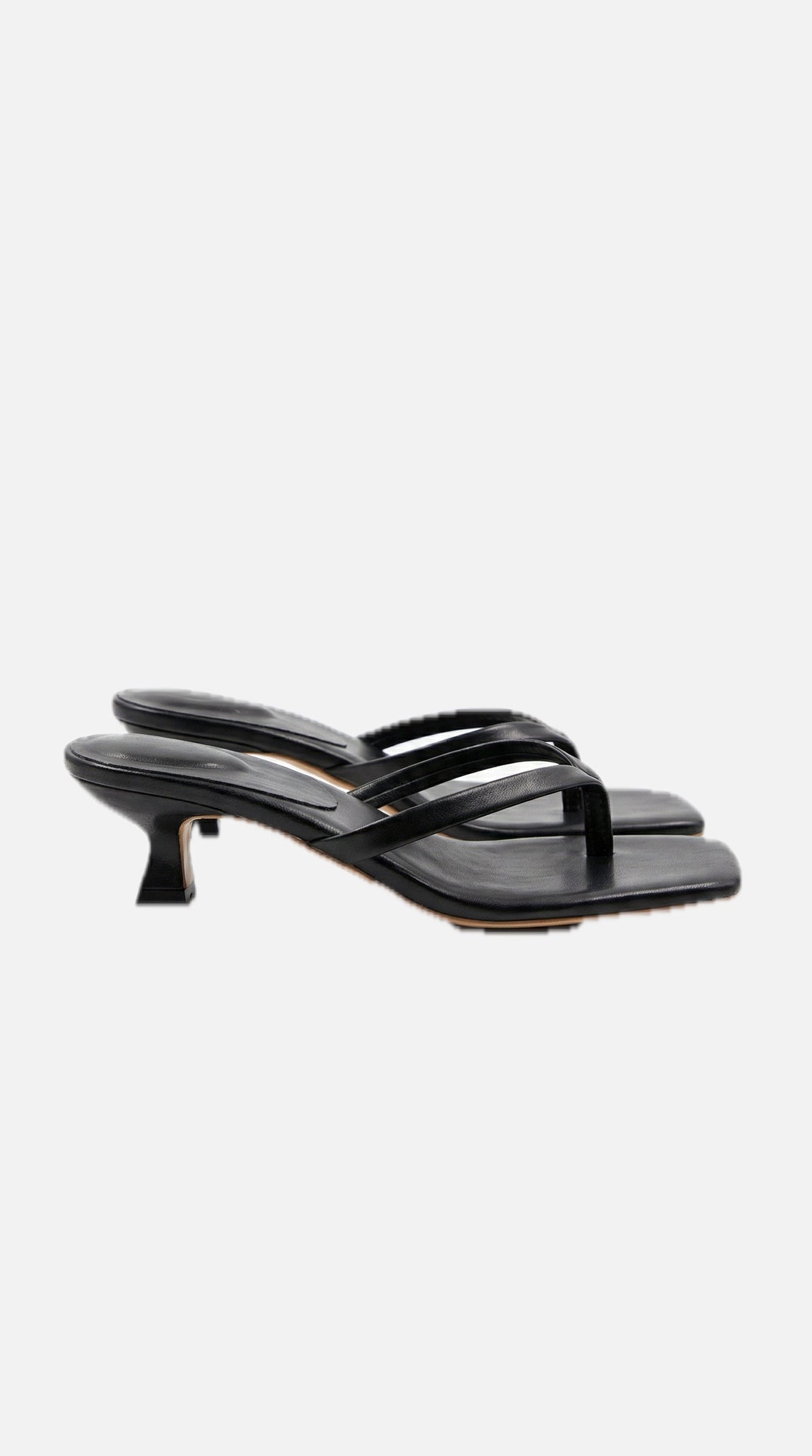 Women's Kitten Heel Sandals with Slim Straps