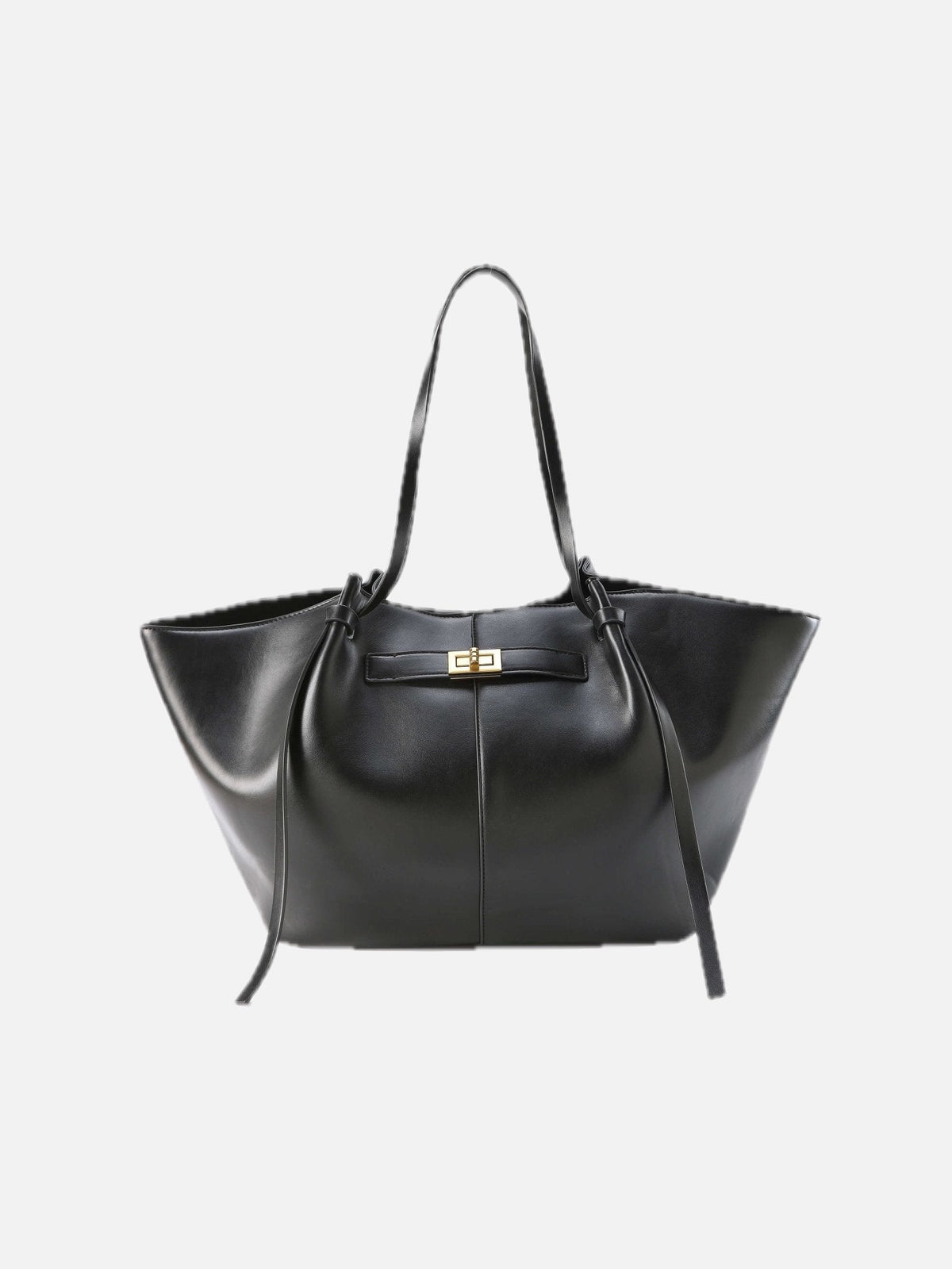 Women's Shopper Bag Sculptural Tote with Structured Silhouette - 2