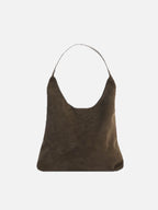 Women's Shoulder Bag with Faux Suede Finish and Western Details
