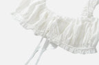 Bralette & Maxi Skirt Set with Lace Trim - 1