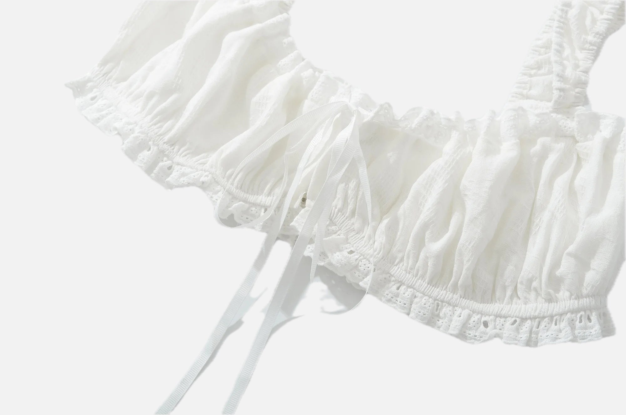 Bralette & Maxi Skirt Set with Lace Trim - 1