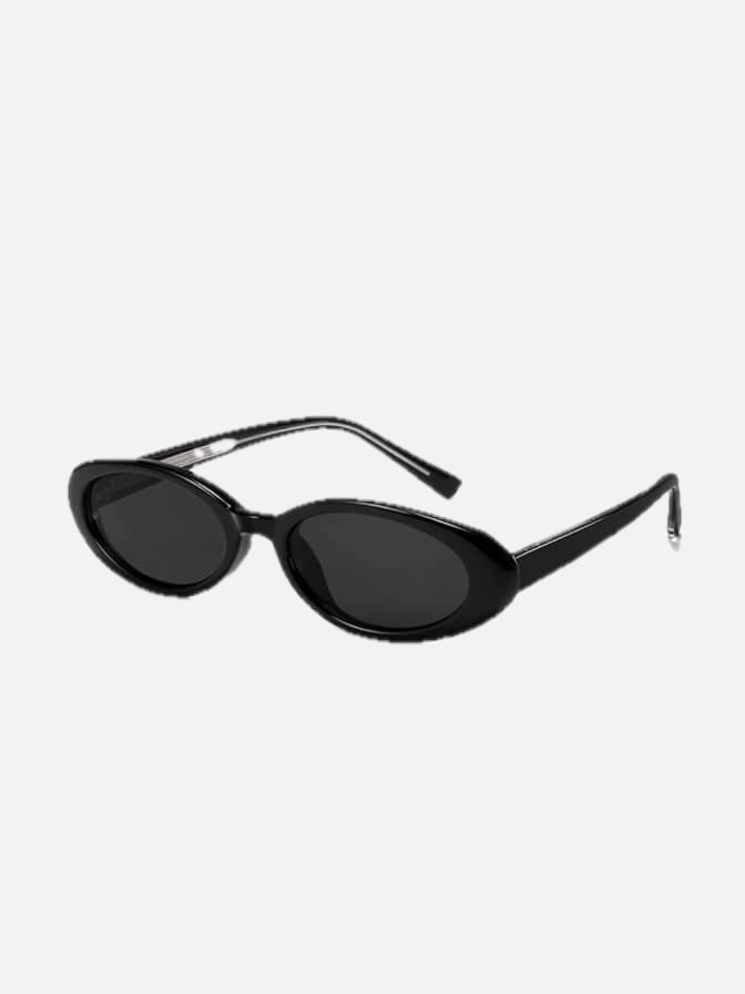 Women's Oval Sunglasses with Flat Profile and UV Protection