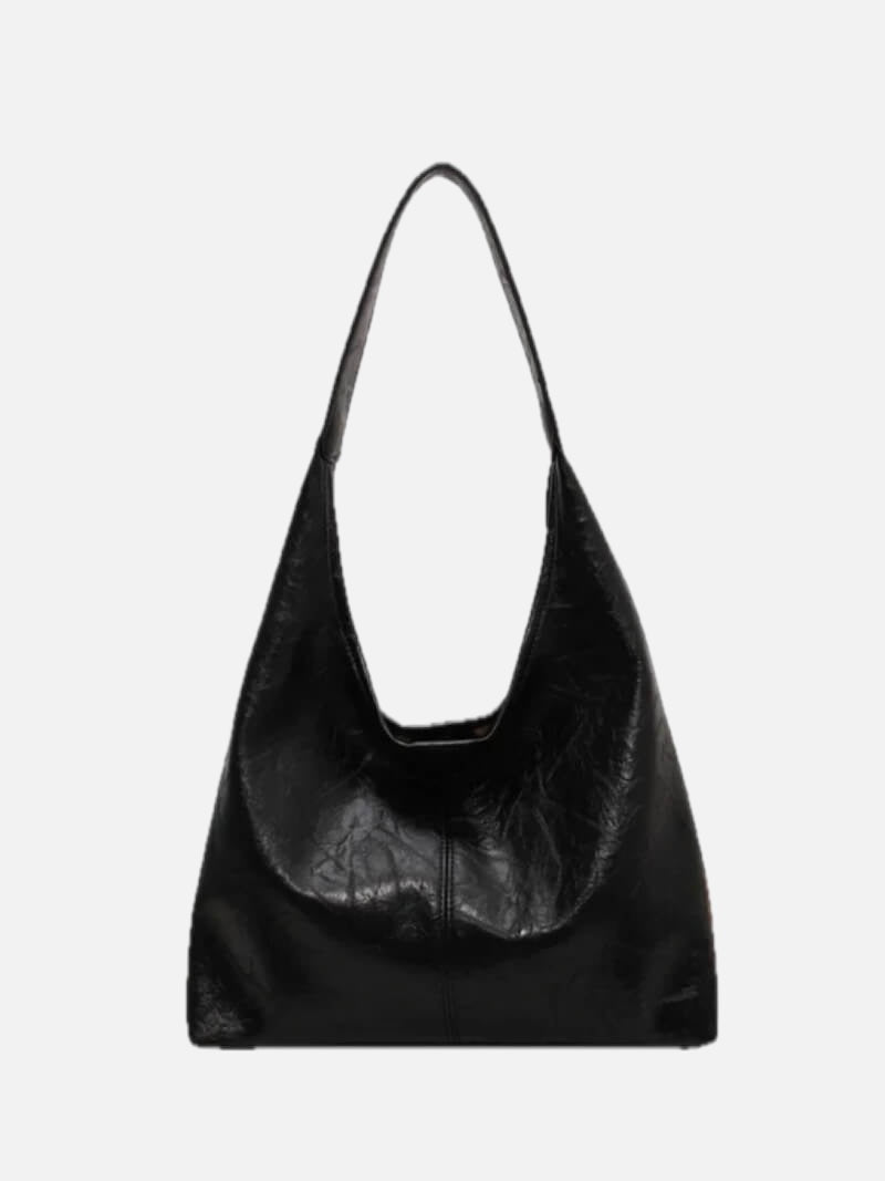 Women's Glossy Tote Bag with Sleek Silhouette