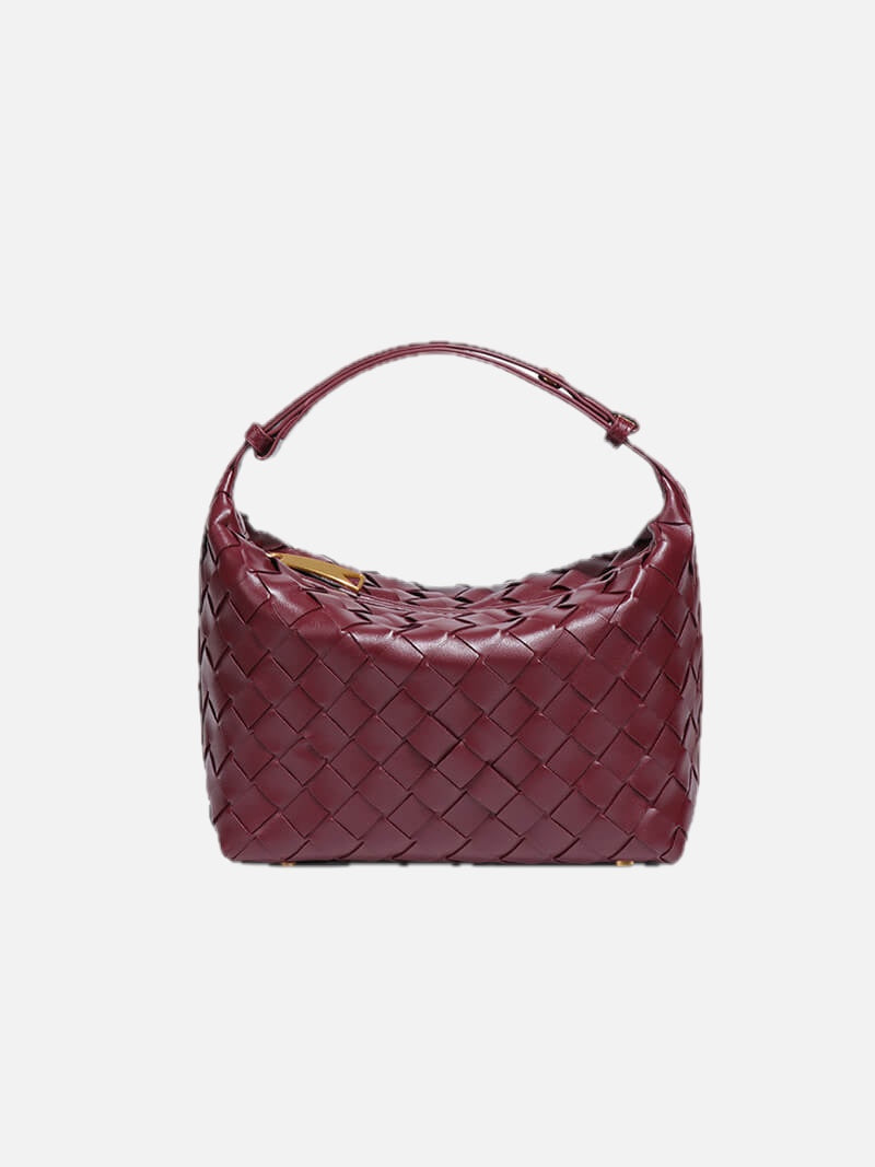 Women's Mini Woven Handbag with Structured Silhouette