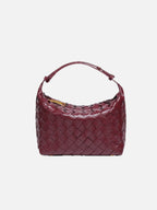Women's Mini Woven Handbag with Structured Silhouette