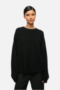 Women's Relaxed Crew-Neck Knit Jumper with Boxy Fit