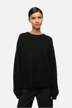 Women's Relaxed Crew-Neck Knit Jumper with Boxy Fit