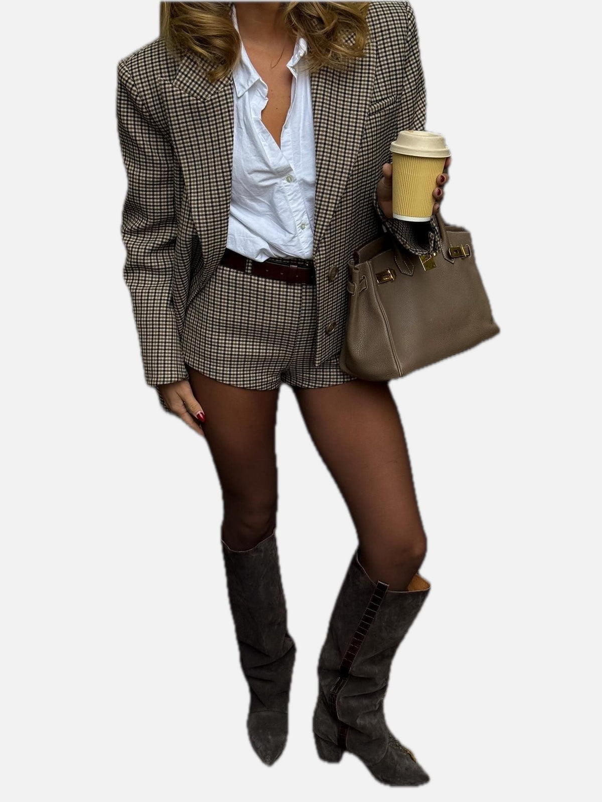 Women's Retro Blazer with Notch Lapel and Tailored Fit