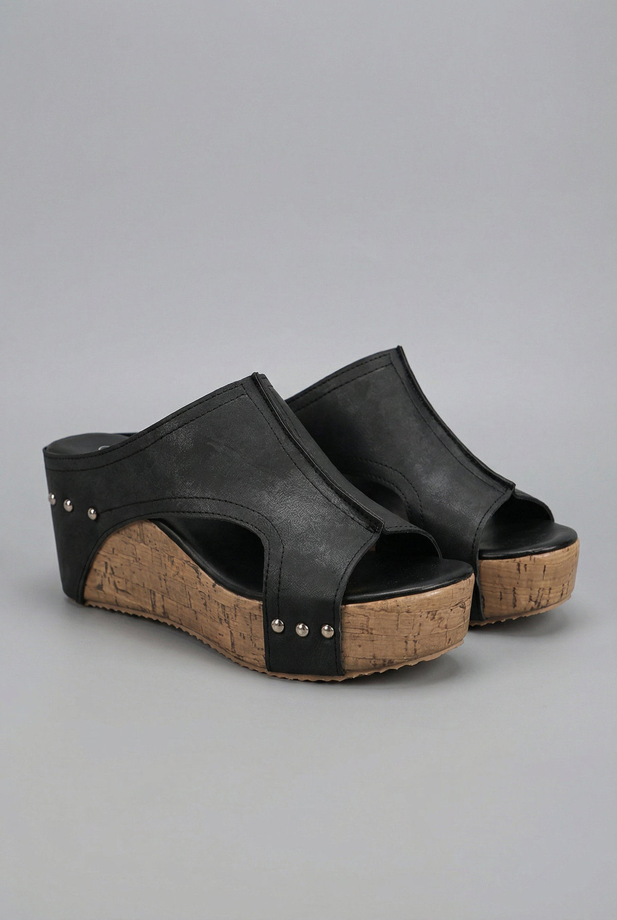 Women's Platform Wedge Sandals Slip-On Open Toe - 3