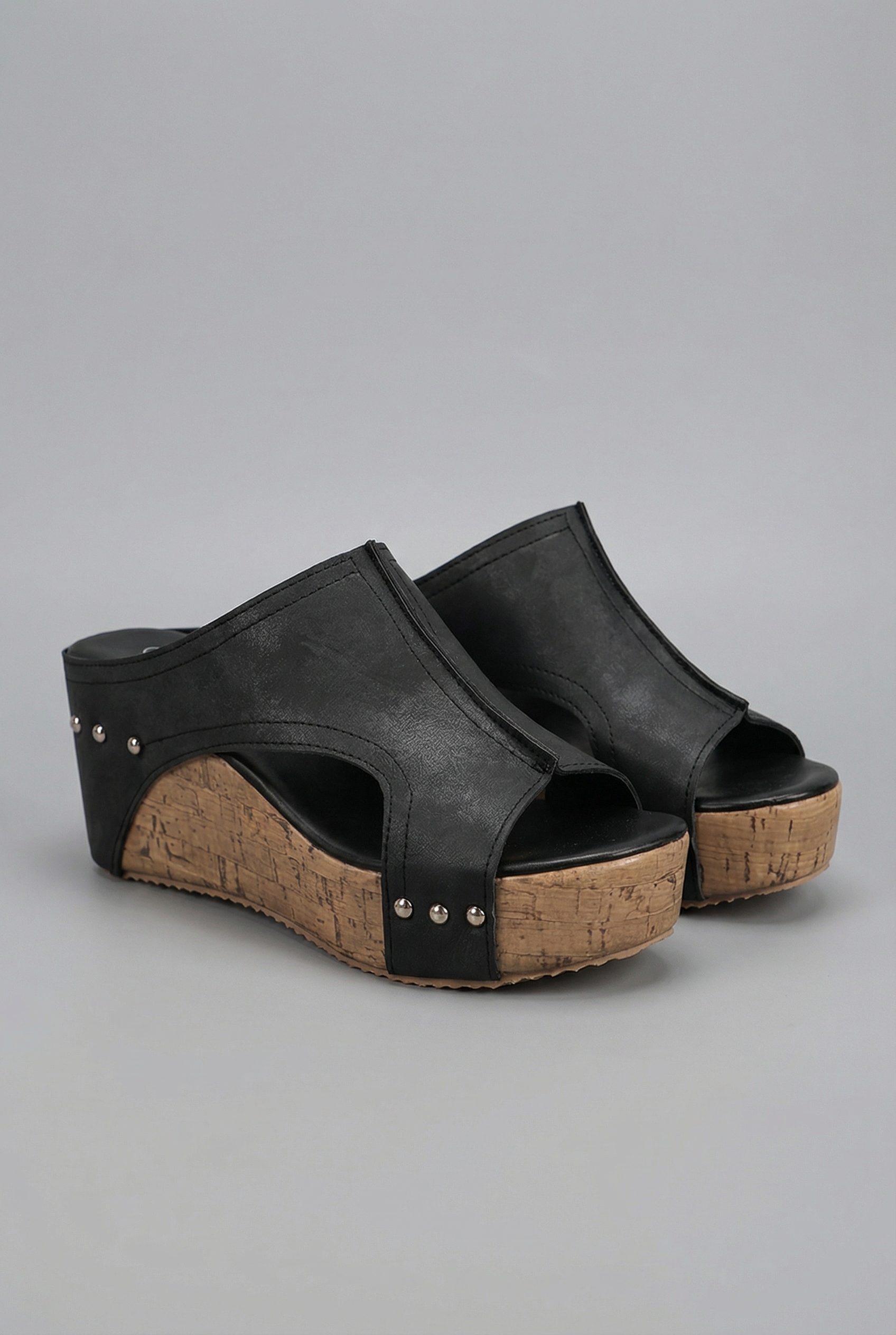 Women's Platform Wedge Sandals Slip-On Open Toe - 3