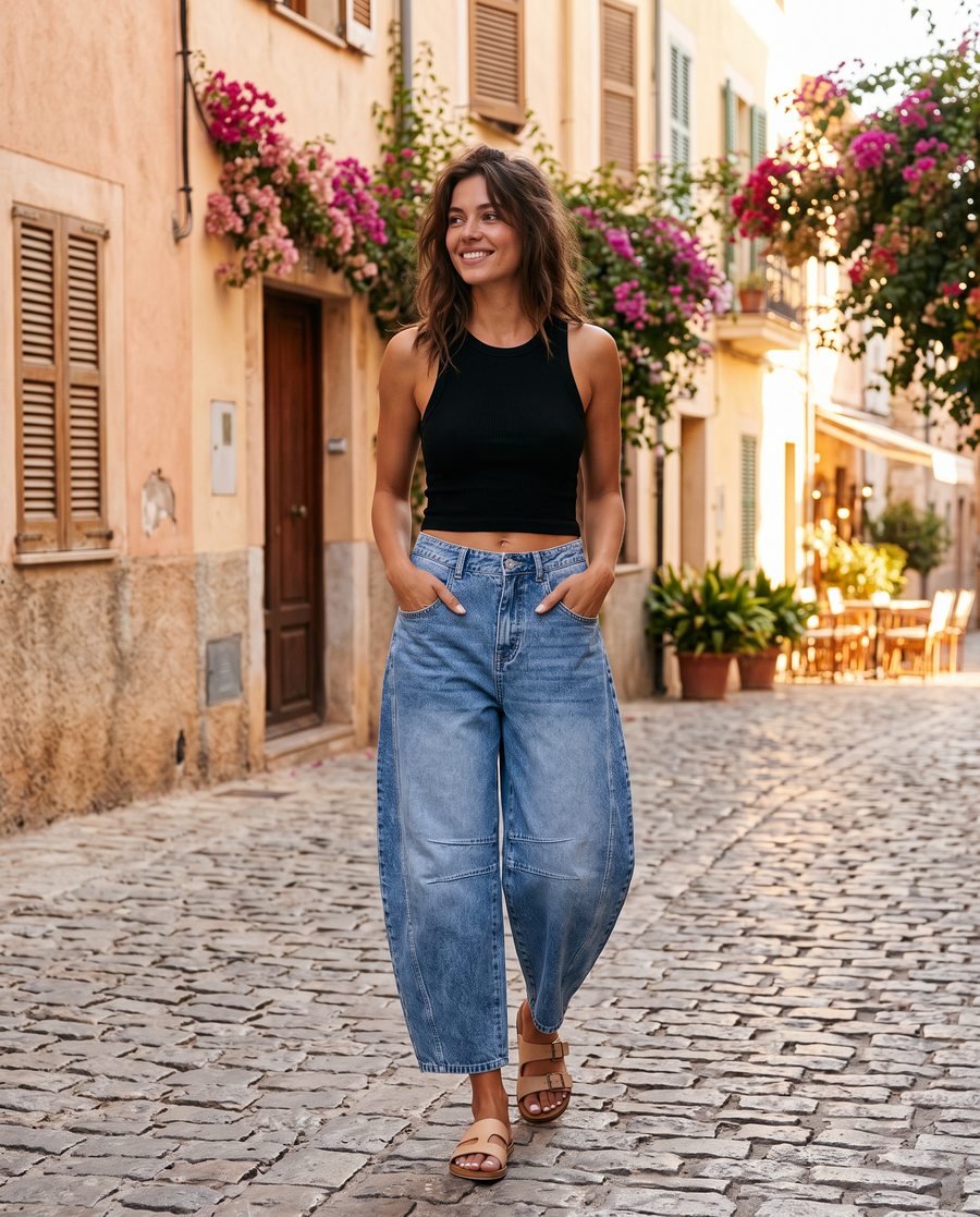Women's Relaxed Wide Leg Jeans