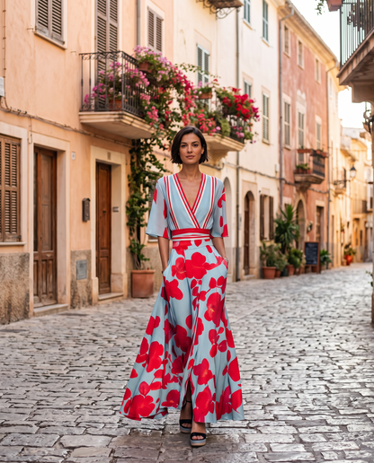 Women's Elegant Loose Floral Dress