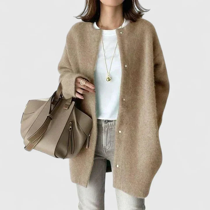 Thalienne | Comfortable Jacket - Light Khaki