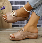 Adele | Orthopaedic Wedge Heel Sandals - 9