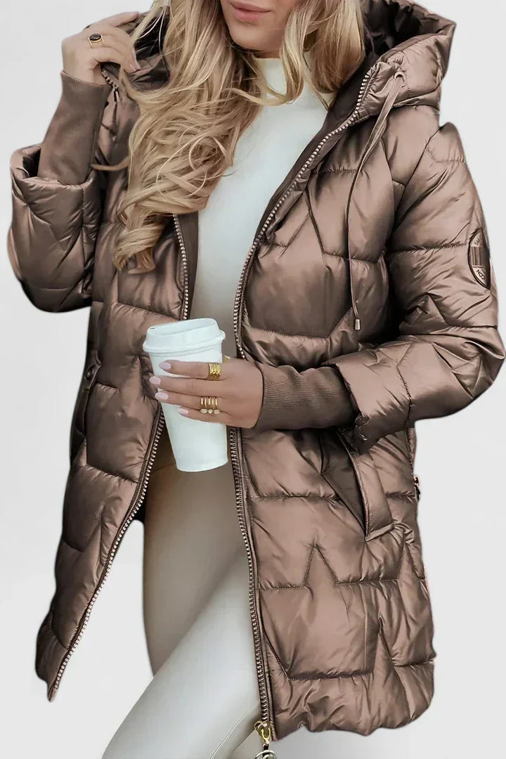 Lyzzandra | Comfortable Coat - Dark Brown