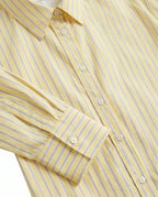 Women's Striped Shirt Loose Fit with Classic Collar