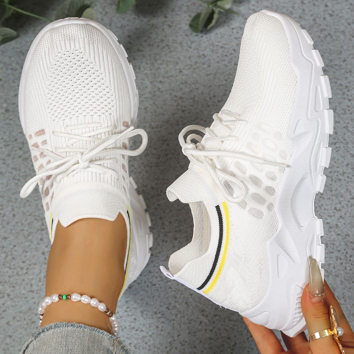 Maica | Orthopaedic Trainers - White