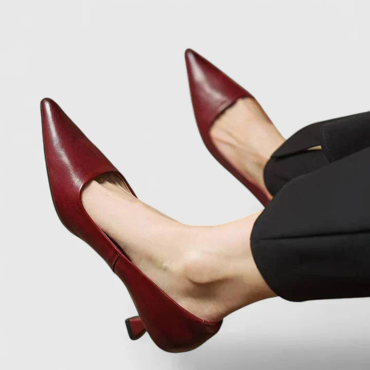Nyah | Orthopaedic Heels - Reddish Brown