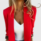 Women's Blazer Reversible Leopard Lining Tailored Fit