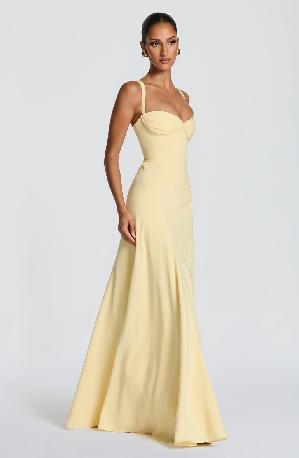Women's Maxi Dress Sleeveless with Sweetheart Neckline and A-Line Silhouette - 4