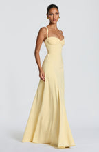 Women's Maxi Dress Sleeveless with Sweetheart Neckline and A-Line Silhouette - 4