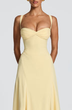 Women's Maxi Dress Sleeveless with Sweetheart Neckline and A-Line Silhouette - 5