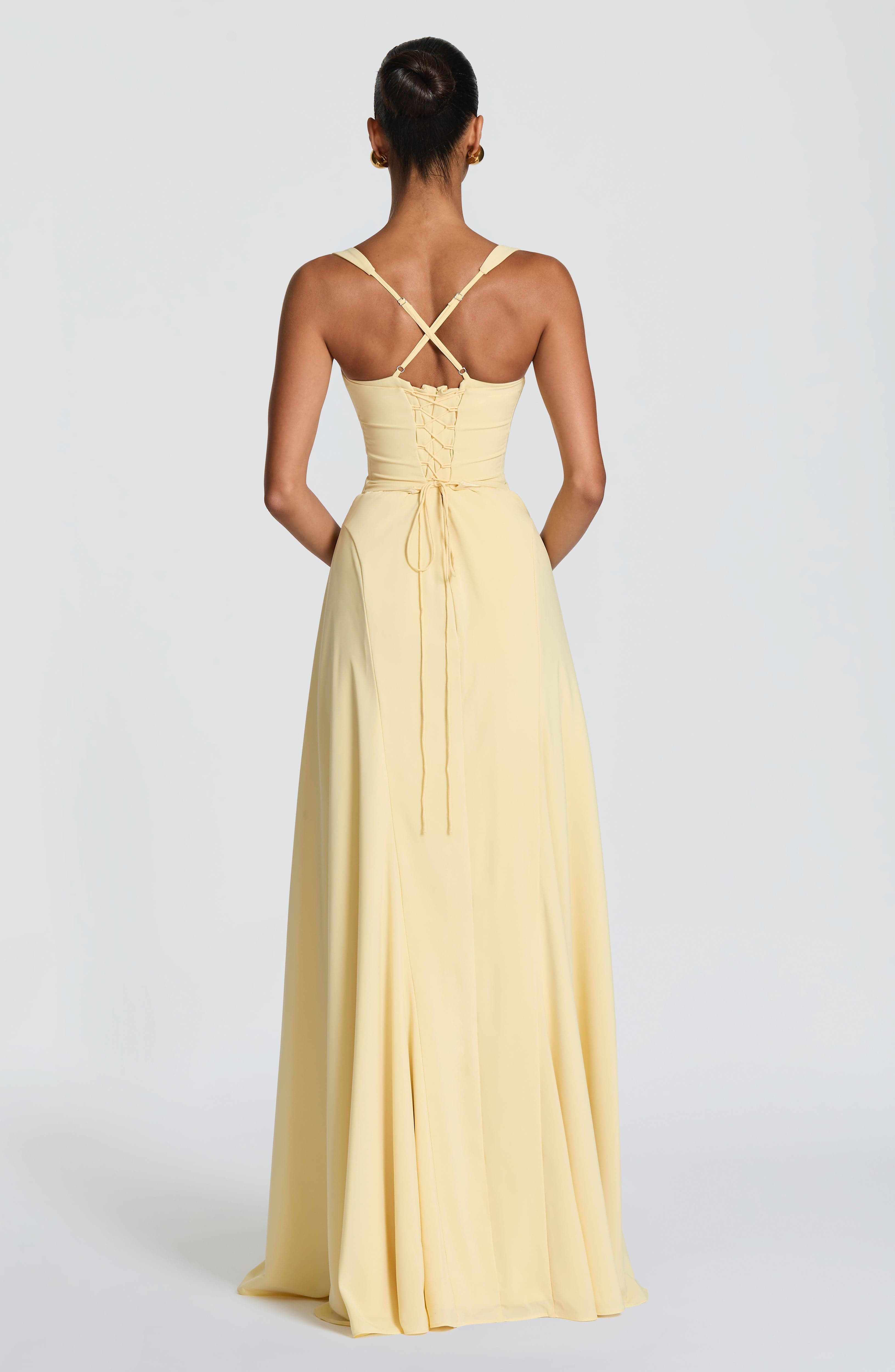 Women's Maxi Dress Sleeveless with Sweetheart Neckline and A-Line Silhouette - 3