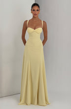 Women's Maxi Dress Sleeveless with Sweetheart Neckline and A-Line Silhouette - 6