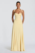 Women's Maxi Dress Sleeveless with Sweetheart Neckline and A-Line Silhouette - 2