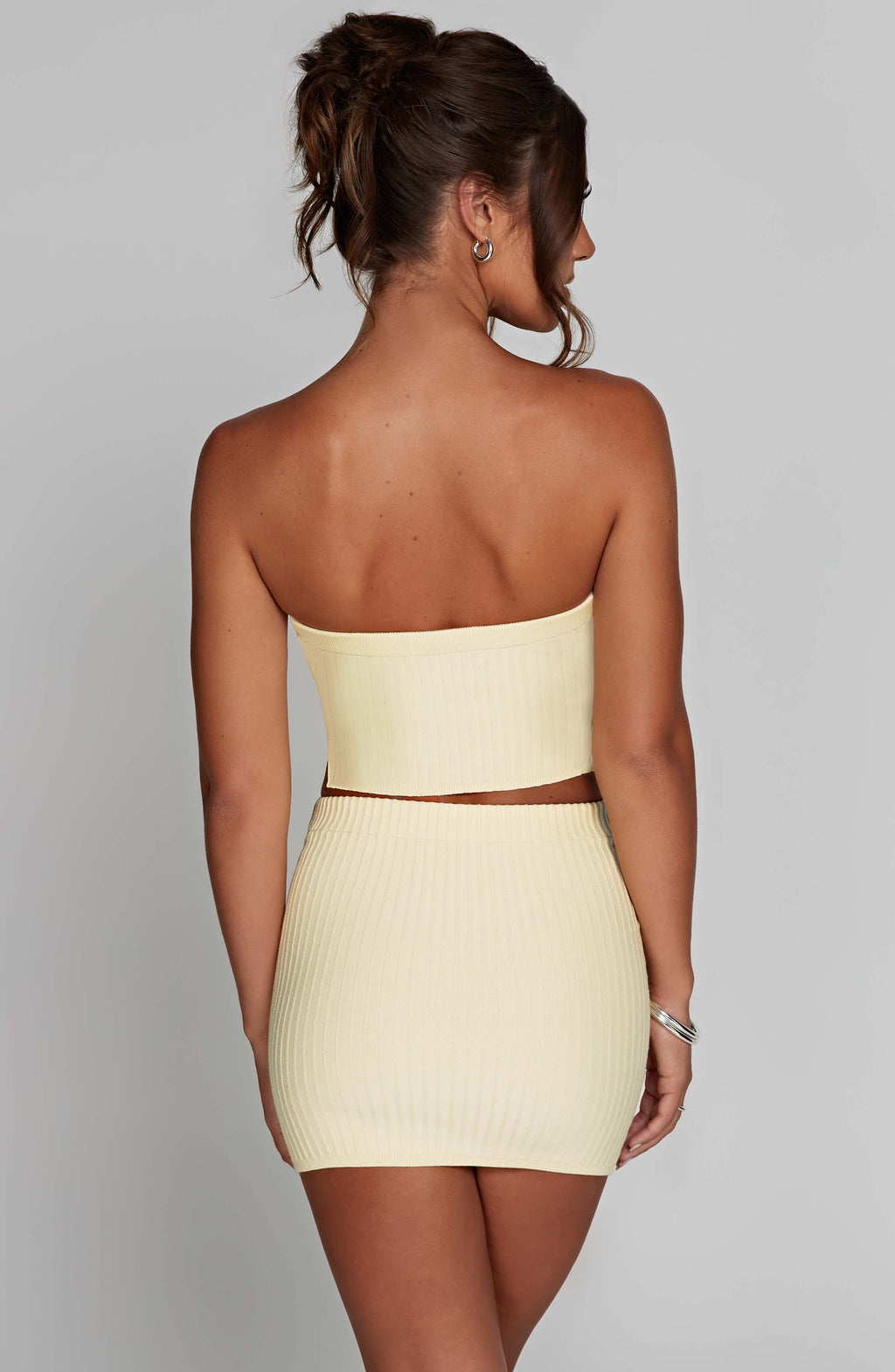 Women's Ribbed Bandeau Cut-Out Mini Dress Bodycon - 7