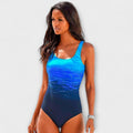 Stella | Women’s Active Fit One-Piece Swimsuit - Blue