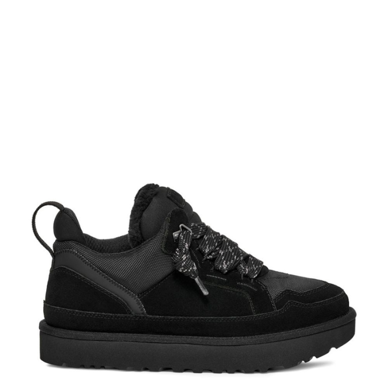 Women's Winter Trainers with Warm Lining and Chunky Laces - Black