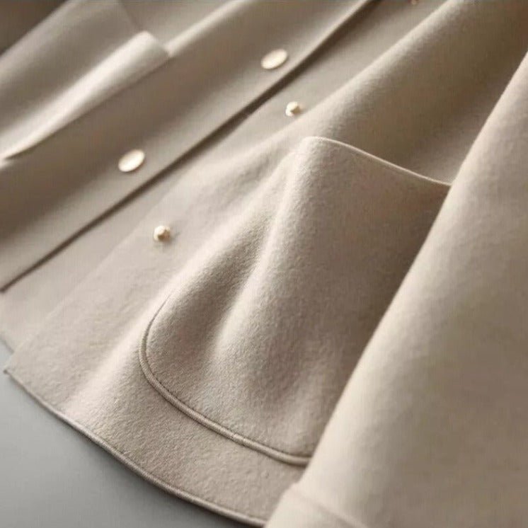 Women's Button-Front Jacket with Peter Pan Collar - 6