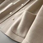 Women's Button-Front Jacket with Peter Pan Collar - 6