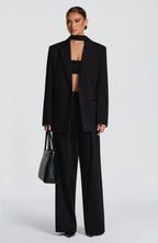 Women's High-Waist Wide-Leg Tailored Trousers - 14