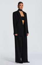 Women's High-Waist Wide-Leg Tailored Trousers - 12