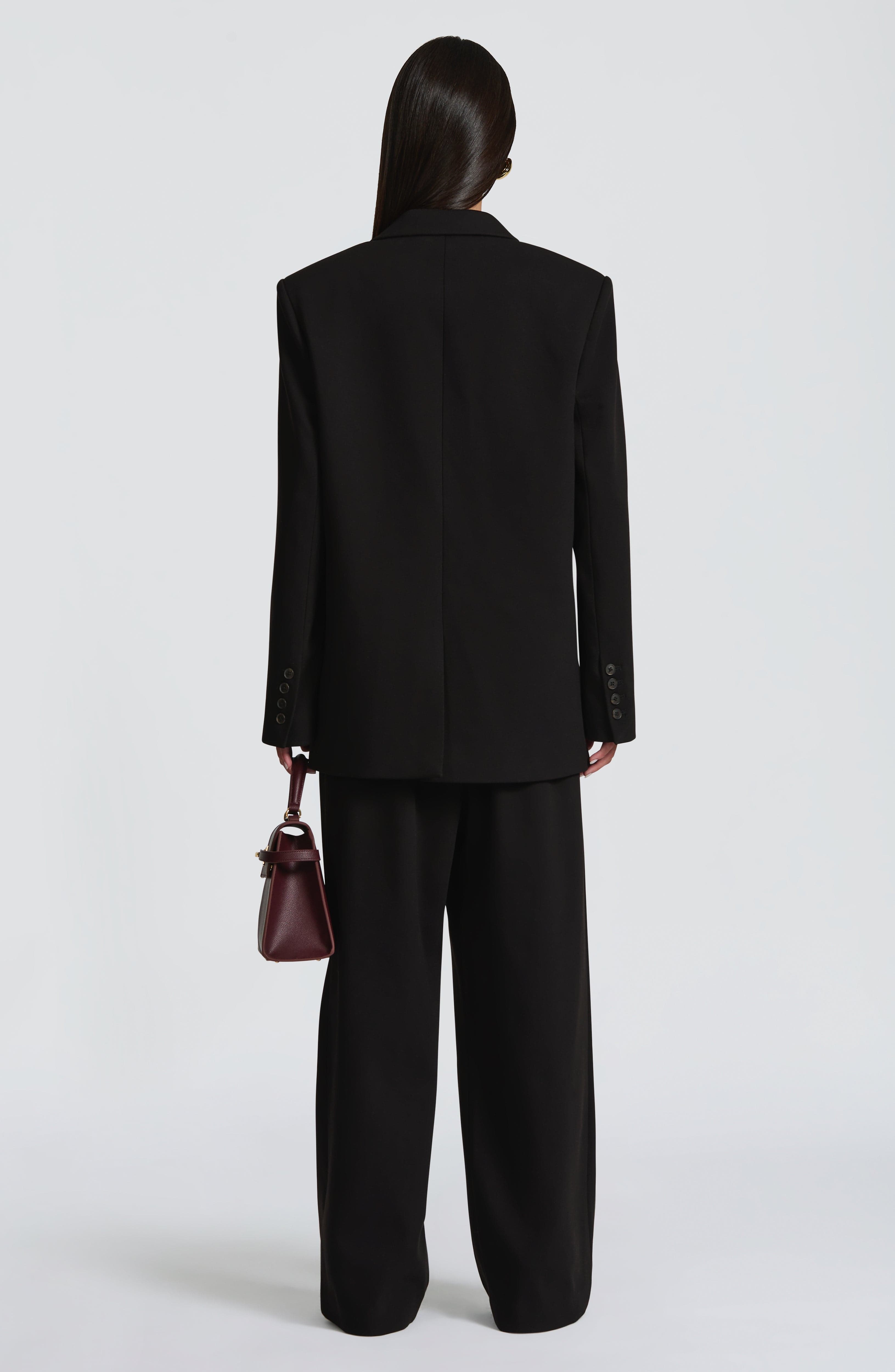 Women's High-Waist Wide-Leg Tailored Trousers - 6