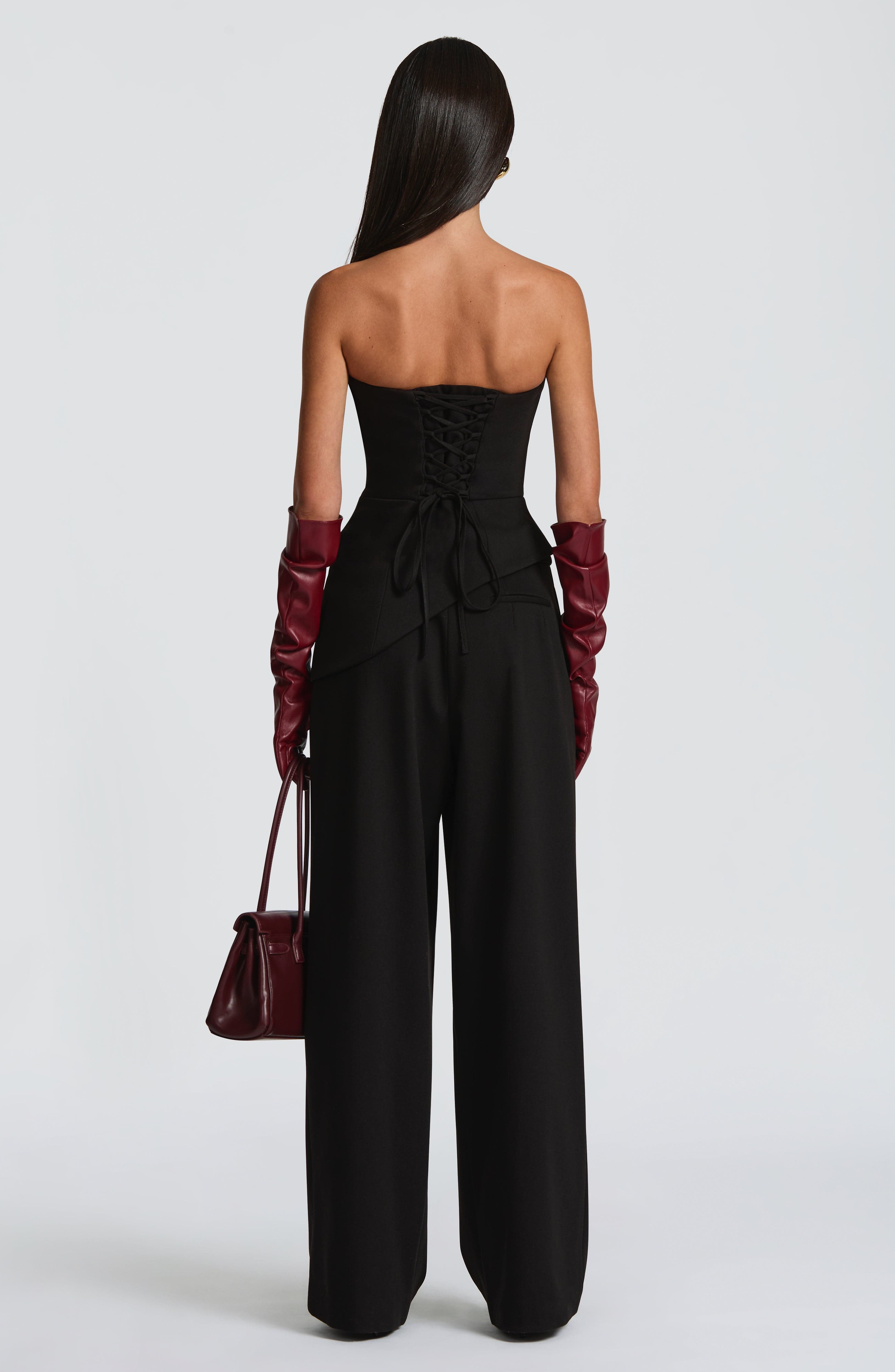Women's High-Waist Wide-Leg Tailored Trousers - 7