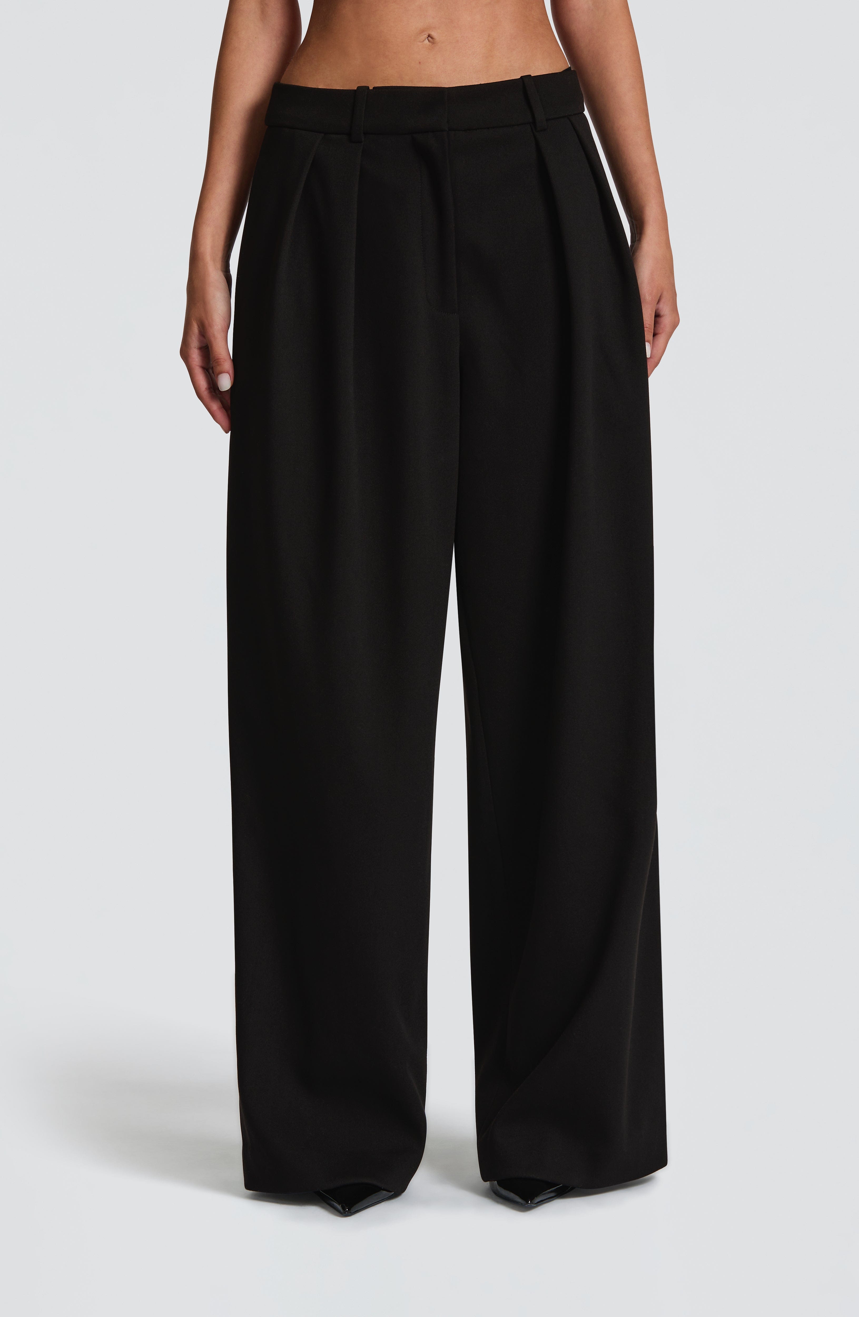 Women's High-Waist Wide-Leg Tailored Trousers - 2