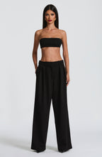 Women's High-Waist Wide-Leg Tailored Trousers - 9