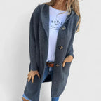 Women's Longline Button-Front Cardigan with Pockets - 6
