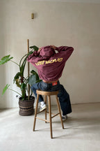 Women's Printed Hoodie Oversized with Kangaroo Pocket - 4