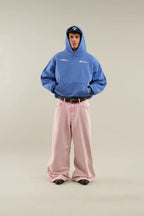 Women's Printed Hoodie Oversized with Kangaroo Pocket - 9